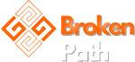 White Broken Path Logo